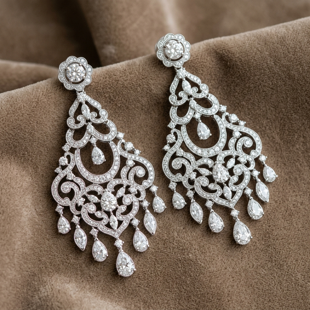 Master Chandelier Diamond Earrings